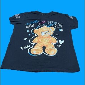 Be Happy Teddy Bear Tee - Size